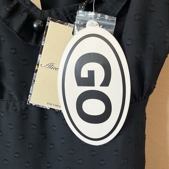 NWT Alice Temperley for Target Black Swiss Dot Ruffle Dress 5 - Picture 13 of 14